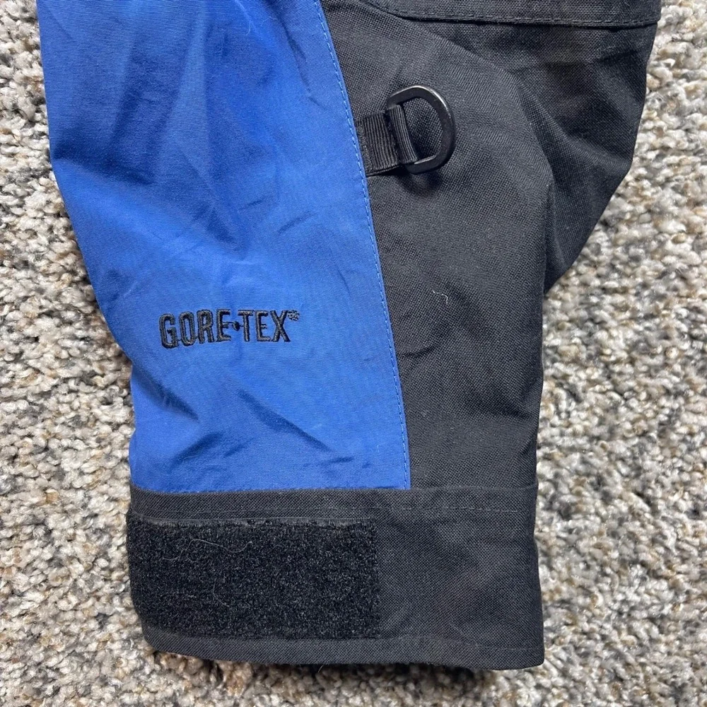 The North Face‎ Gore-Tex Hooded Jacket Men's Medium Blue Black Waterproof Shell